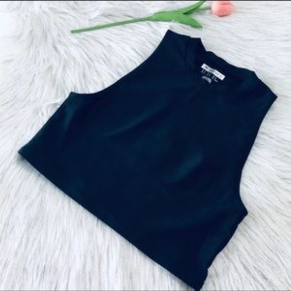 Forever 21 Black Crop Bikini Top M - Picture 4 of 5